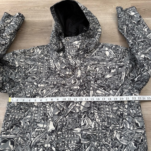 Grenade Fatigue Project AOP Hooded Full Zip Snowboard Jacket Mens Size S RARE - Picture 7 of 11